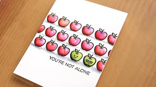 You're Not Alone - Small Stamp Repeat Stamping