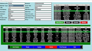 Library Management System with Python, Tkinter GUI and sqlite3 database || Part One