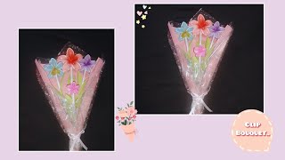 Claw Clip Flower Bouquet Making...🌸💐✨