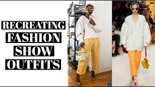 RECREATING FASHION SHOW OUTFITS | MONROE STEELE