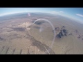 wingsuit flight through giant smoke rings