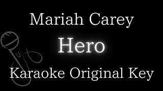 【Karaoke Instrumental】Hero / Mariah Carey【Original Key】