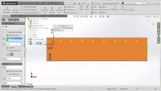 Solidworks Tutorial Equal Spacing For Linear Patterns Doovi