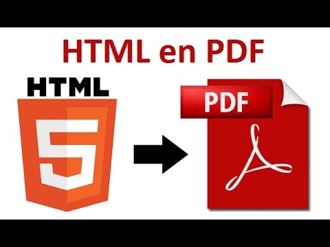 Comment Convertir Html En Pdf En Ligne