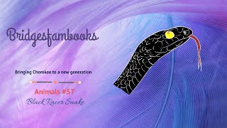 Learn black racer snake in Cherokee