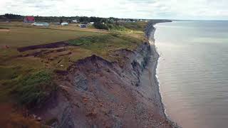 Clifton, NB Large part of the bank is collapsing