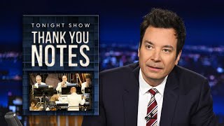 Thank You Notes: Academy Awards Orchestra, Dreamcatchers | The Tonight Show Starring Jimmy Fallon