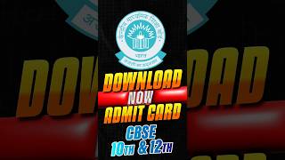 CBSE Admit Card ‼️DOWNLOAD NOW‼️2025 How to Download Class 10th 12th Admit Card 2025❓#cbseadmitcard