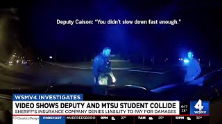 Video shows deputy and MTSU student collide