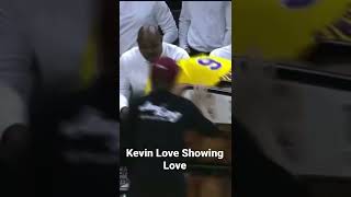 Kevin Love Putting LeBron in a Headlock after getting Posterized