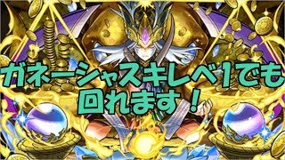 【パズドラ】ガネーシャ片方使えなくても大丈夫！　月曜ダンジョン周回編成