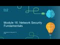 CCNA 200-301 v7.0 | Introduction to Networks (ITN) | Module 16: Network Security Fundamentals