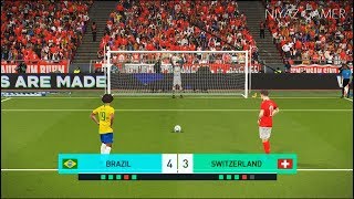 BRAZIL vs SWITZERLAND | Penalty Shootout | PES 2018 Gameplay PC