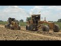 Amazing Extremely construction equipment motor grader grading road