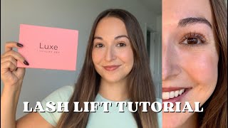 AT HOME LASH LIFT TUTORIAL WITH LUXE COSMETICS LASH LIFT SET