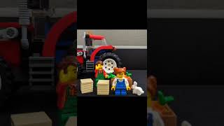 LEGO Minifigures: (From Lego City Tractor Set) #afol #stopmotion #lego #shorts