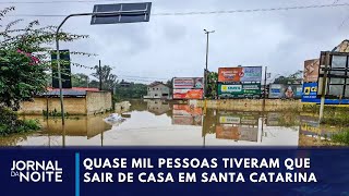 Depois do RS, chuva deixa rastro de destruição em Santa Catarina | Jornal da Noite