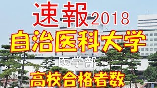 【速報】自治医科大学　医学部　2018年(平成30年)　合格者数高校別ランキング