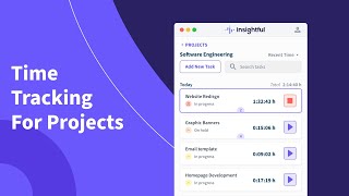 Time Tracking For Projects