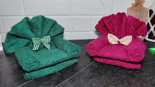 New! Folding Towel Art Easy