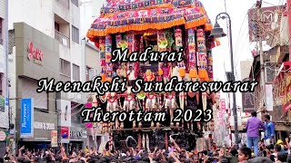 மீனாட்சி சுந்தரேஸ்வரர் கோவில் சித்திரை தேரோட்டம் 2023. Madurai Meenakshi Sundareswarar Therottam