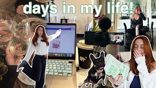 few days in my life VLOG 📖💗🍴💐 (dinners, reading a new release, hanging out, + more)