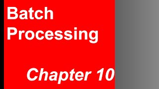 Chapter 10 - Batch processing - Designing Data Intensive applications book review