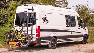 Van Conversion with FULL SOLAR POWERED Entertainment System 🎮📺 |  Full Van Tour 🚐