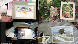 Holiday Paint Along: BAs Carrie Roets-Waller, Rajat Bandopadhyay, Prafull Hudekar \u0026 Rick Anderson