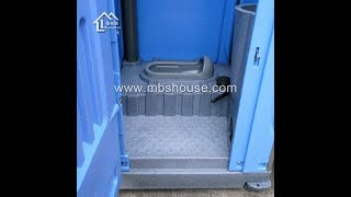 HDPE portable Toilet installation