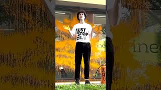 Bristol University Spray Painted Orange by Just Stop Oil Students | 9 October 2023 #shorts