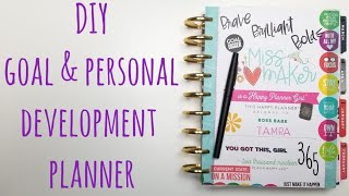 DIY Goal Planner/Personal Development Planner -Ways To Re-Purpose and Use Un-used Planners - #6 -