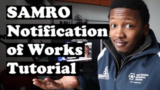 SAMRO Portal Notification of Works Tutorial