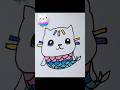 Draw Mermaid Cakey | Gabby’s Dollhouse 483 #drawing