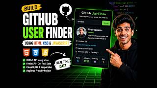 GitHub User Finder Project Using HTML CSS JavaScript | Fetch API & GitHub API | Beginner Project