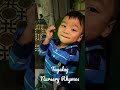 3 years old canadian filipino singing tagalog sawsaw suka and bahay kubo