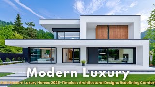 Timeless Living | Bold Modern Luxury 2025 Architectural Designs