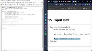 Excel VBA Input Box