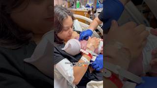Mommy holds baby for the first time🥹❤️ #shorts