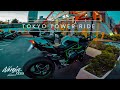 Tokyo Tower Ride by Ninja H2  Episode 25/東京 東京タワー　japan Kawasaki Ninja H2【4K】