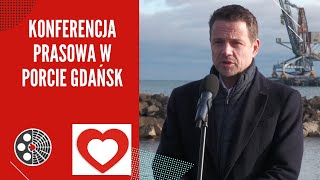 Rafał Trzaskowski: Konferencja prasowa w Porcie Gdańsk.