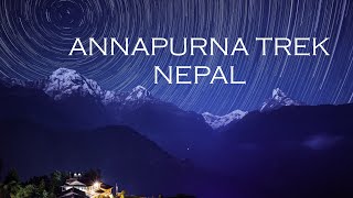 NEPAL Annapurna Circuit Trek \u0026 Ghorepani, Ghandruk Trek 4K Cinematic Video