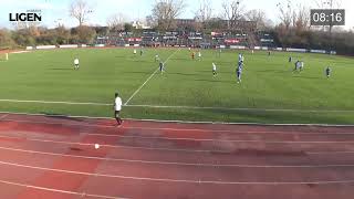 Jahleel Gore (2006 born defender, E.Frankfurt) -  Match vs KSC (No. 22, White jersey)