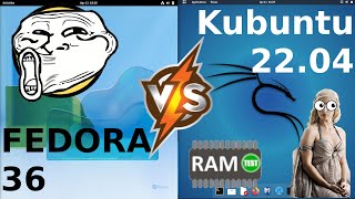 Fedora 36 vs Kali Linux 2022: RAM Usage