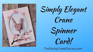 How To Make An Origami Crane and Spinner Card!