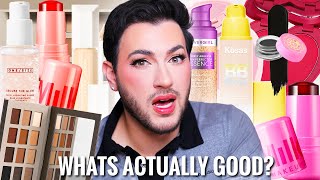 Testing NEW overhyped viral makeup launches! worth the hype?