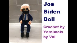 Crocheted Biden Doll by Yarnimals by Val