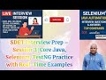 SDET Interview Preparation Series – Session 3 | Java + Selenium + TestNG Concepts & Practice