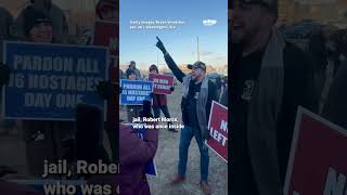 Crowd gathers outside DC jail to support pardoned Jan. 6 inmates