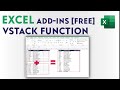 VSTACK Array function for all Excel Versions!! 😲😲😲